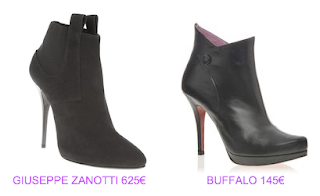 Botines estilo lady 3 Giuseppe Zanotti vs Buffalo